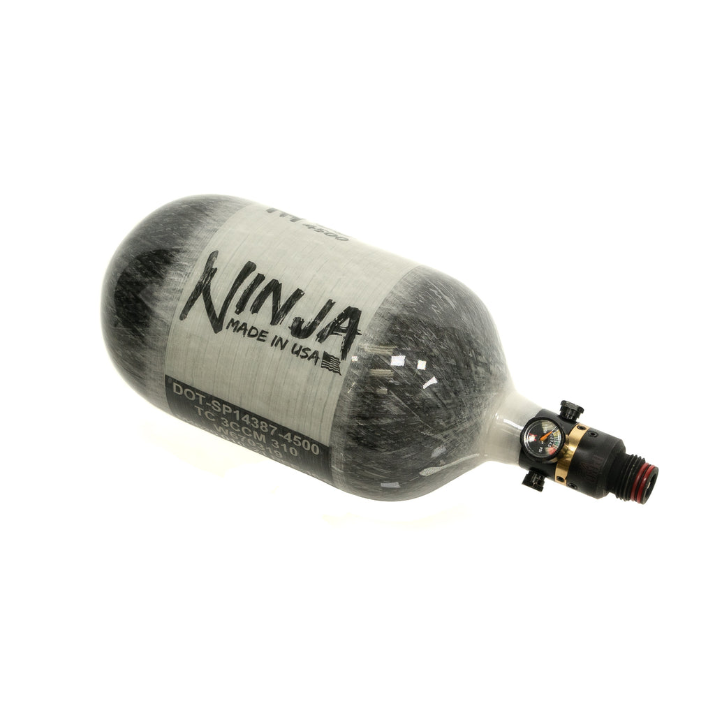 ninja paintball hpa tank carbon fiber with ninja regulator