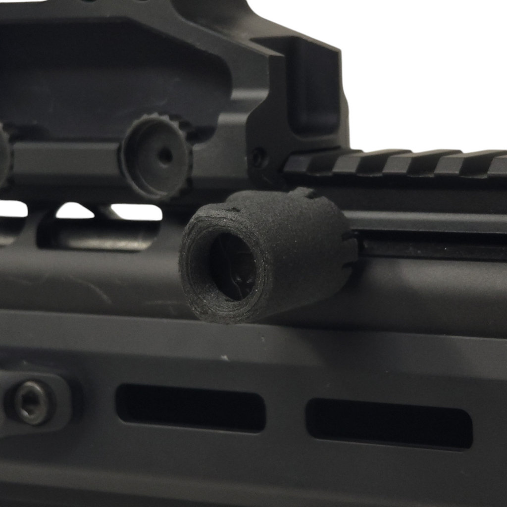 UA PSA JAKL Charging Handle Cover Close Up Installed Rear